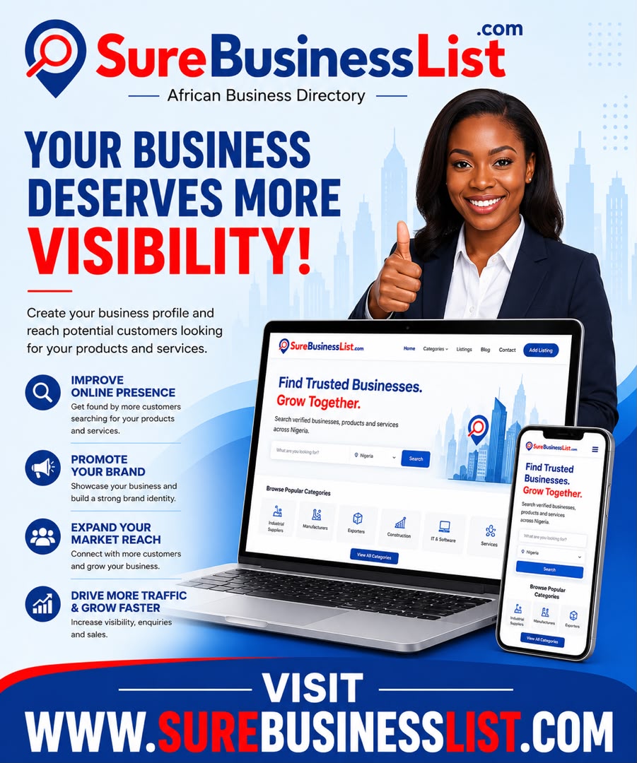 Surebusinesslist Unveil its Nigeria Business Directory